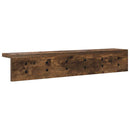 vidaXL Fali Kabáthorog Füstölt tölgy 60 x 10,5 x 10,5 cm Faanyag