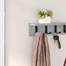vidaXL Fali Kabáthorog Beton Szürke 80 x 10,5 x 10,5 cm Faanyag