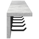 vidaXL Fali Kabáthorog Beton Szürke 80 x 10,5 x 10,5 cm Faanyag