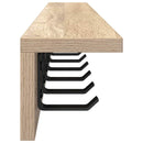 vidaXL Fali Kabáthorog sonoma tölgy 100 x 10.5 x 10.5 cm Faanyag