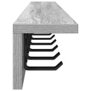 vidaXL Fali Kabáthorog Szürke Sonoma 100 x 10,5 x 10,5 cm Faanyag