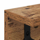 vidaXL Fali Kabáthorog polcokkal Régi fa 100 x 10.5 x 10.5 cm Faanyag