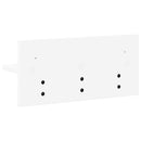vidaXL Fali Kabáthorog polcokkal Fehér 40 x 10.5 x 18 cm Faanyag