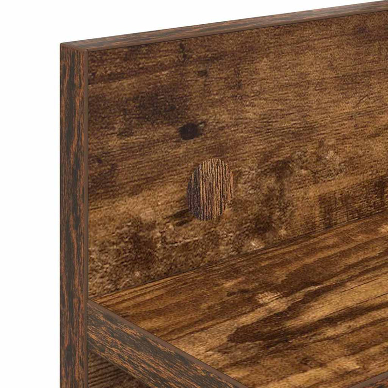 vidaXL Fali Kabáthorog Füstölt tölgy 40 x 10.5 x 18 cm Faanyag