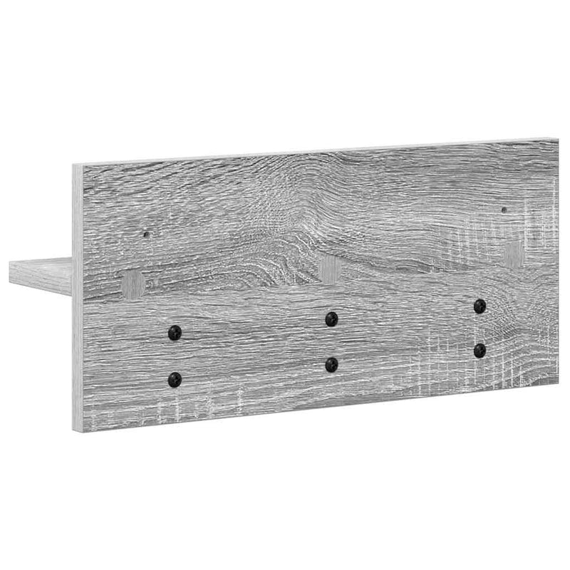 vidaXL Fali Kabáthorog Szürke sonoma 40 x 10.5 x 18 cm Faanyag