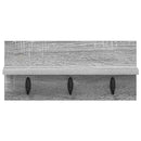 vidaXL Fali Kabáthorog Szürke sonoma 40 x 10.5 x 18 cm Faanyag