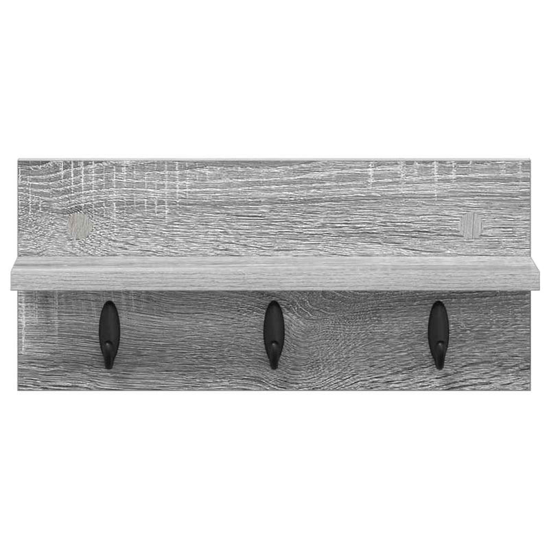 vidaXL Fali Kabáthorog Szürke sonoma 40 x 10.5 x 18 cm Faanyag