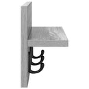 vidaXL Fali Kabáthorog Szürke sonoma 40 x 10.5 x 18 cm Faanyag