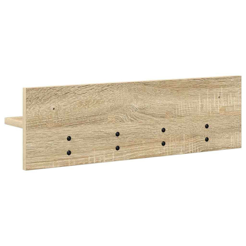 vidaXL Fali Kabáthorog sonoma tölgy 60 x 10.5 x 18 cm Faanyag