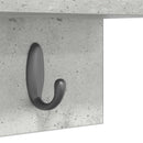 vidaXL Fali Kabáthorog Beton Szürke 60 x 10,5 x 18 cm Faanyag