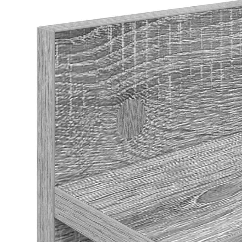 vidaXL Fali Kabáthorog Szürke sonoma 60 x 10.5 x 18 cm Faanyag