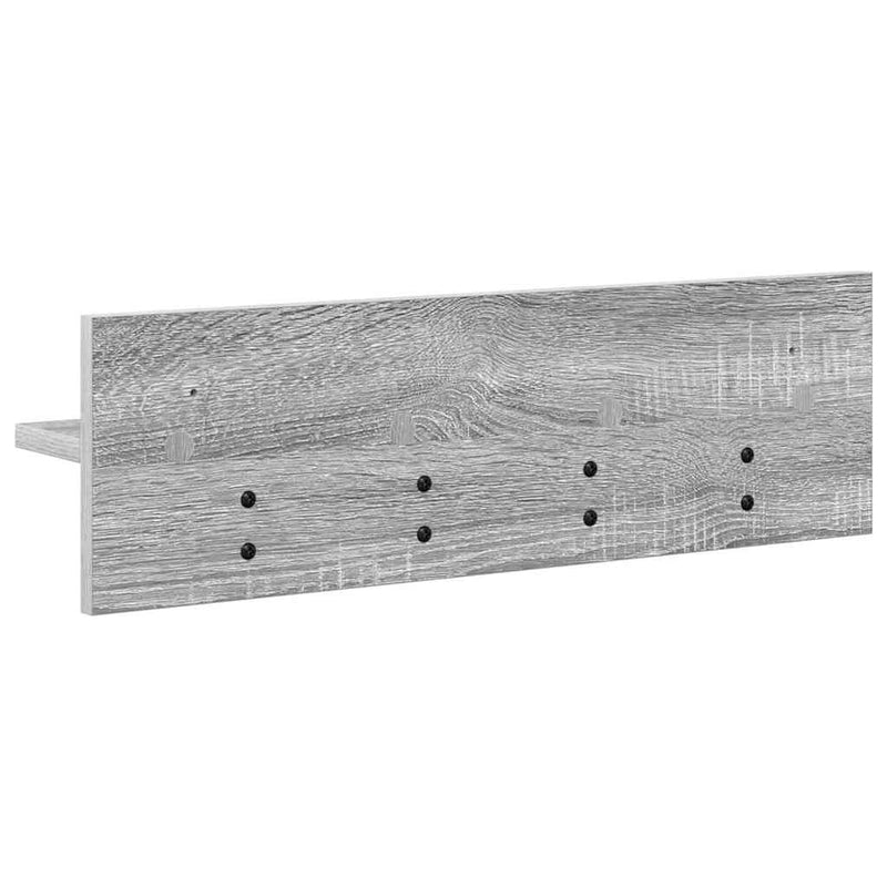 vidaXL Fali Kabáthorog Szürke sonoma 60 x 10.5 x 18 cm Faanyag