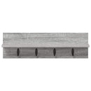 vidaXL Fali Kabáthorog Szürke sonoma 60 x 10.5 x 18 cm Faanyag