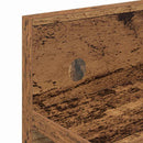vidaXL Fali Kabáthorog tárolóval Öreg fa 60 x 10,5 x 18 cm Faanyag
