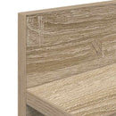 vidaXL Fali Kabáthorog sonoma tölgy 80 x 10.5 x 18 cm Faanyag