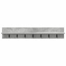 vidaXL Fali Kabáthorog Beton Szürke 100 x 10,5 x 18 cm Faanyag