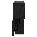 vidaXL Fali Kabáthorog Fekete tölgy 100 x 12 x 43,5 cm Faanyag