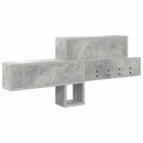 vidaXL Fali Kabáthorog Beton Szürke 100 x 12 x 43,5 cm Faanyag