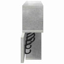 vidaXL Fali Kabáthorog Beton Szürke 100 x 12 x 43,5 cm Faanyag