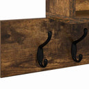 vidaXL Fali Kabáthorog Füstölt tölgy 100 x 12 x 43,5 cm Faanyag
