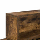 vidaXL Fali Kabáthorog Füstölt tölgy 100 x 12 x 43,5 cm Faanyag