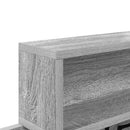 vidaXL Fali Kabáthorog Szürke sonoma 100 x 12 x 43.5 cm Faanyag