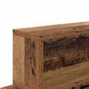 vidaXL Fali Kabáthorog polcokkal Régi fa 100 x 12 x 43.5 cm Faanyag