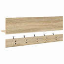 vidaXL Fali Kabáthorog polcokkal sonoma tölgy 90 x 15 x 36 cm Faanyag