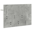 vidaXL Fali Kabáthorog polcokkal Beton Szürke 60 x 40 x 12 cm Faanyag