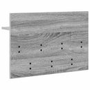 vidaXL Fali Kabáthorog polcokkal Szürke Sonoma 60 x 40 x 12 cm Faanyag