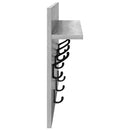 vidaXL Fali Kabáthorog polcokkal Szürke sonoma 60 x 40 x 12 cm Faanyag