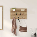 vidaXL Fali Kabáthorog polcokkal Artisan tölgy 60 x 40 x 12 cm Faanyag