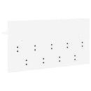 vidaXL Fali Kabáthorog polcokkal Fehér 80 x 40 x 12 cm Faanyag
