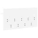vidaXL Fali Kabáthorog polcokkal Fehér 80 x 40 x 12 cm Faanyag