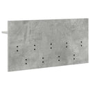 vidaXL Fali Kabáthorog polcokkal Beton Szürke 80 x 40 x 12 cm Faanyag