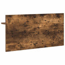 vidaXL Fali Kabáthorog polcokkal Füstölt tölgy 80 x 40 x 12 cm Faanyag