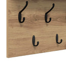 vidaXL Fali Kabáthorog polcokkal Artisan tölgy 80 x 40 x 12 cm Faanyag