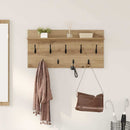 vidaXL Fali Kabáthorog polcokkal Artisan tölgy 80 x 40 x 12 cm Faanyag