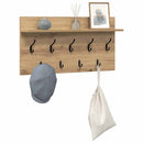 vidaXL Fali Kabáthorog polcokkal Artisan tölgy 80 x 40 x 12 cm Faanyag