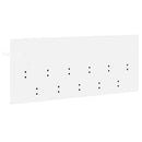 vidaXL Fali Kabáthorog polcokkal Fehér 100 x 40 x 12 cm Faanyag