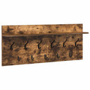 vidaXL Fali Kabáthorog polcokkal tárolóval Füstölt tölgy Faanyag