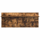 vidaXL Fali Kabáthorog Füstölt tölgy 100 x 40 x 12 cm Faanyag