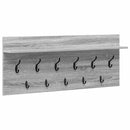 vidaXL Fali Kabáthorog polcokkal tárolóval Szürke sonoma Faanyag