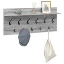 vidaXL Fali Kabáthorog Szürke Sonoma 100 x 40 x 12 cm Faanyag