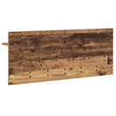 vidaXL Fali Kabáthorog polcokkal Öreg fa 100 x 40 x 12 cm Faanyag
