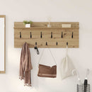 vidaXL Fali Kabáthorog Artisan tölgy 100 x 40 x 12 cm Faanyag
