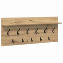 vidaXL Fali Kabáthorog Artisan tölgy 100 x 40 x 12 cm Faanyag