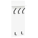 vidaXL Fali Kabáthorog polcokkal Fehér 90 x 40 x 10 cm Faanyag