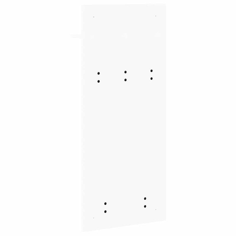 vidaXL Fali Kabáthorog polcokkal Fehér 90 x 40 x 10 cm Faanyag