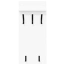 vidaXL Fali Kabáthorog polcokkal Fehér 90 x 40 x 10 cm Faanyag